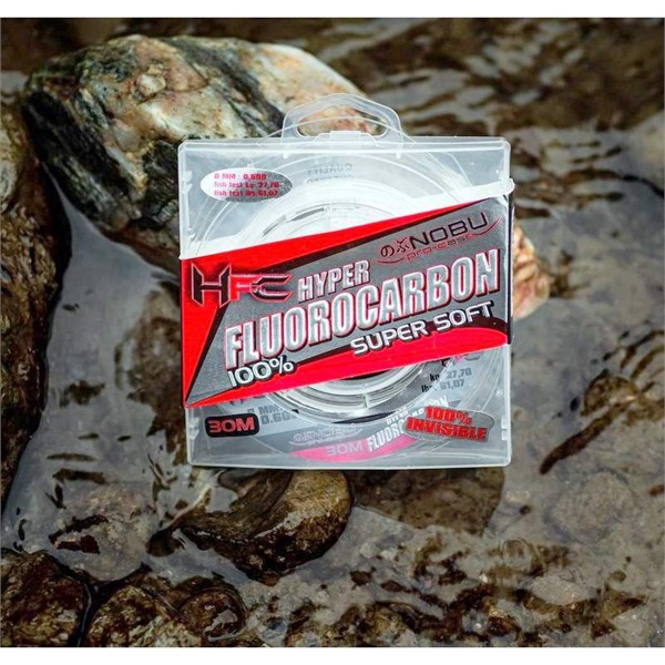 Fir fluorocarbon Lineaeffe Nobu HFC Hyper Super Soft, Transparent, 0.24mm/6kg/50m