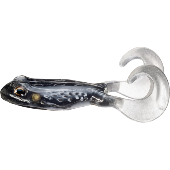 Broască LiveTarget Freestyle Frog, 517 Black/Black, 9cm, 2buc/plic