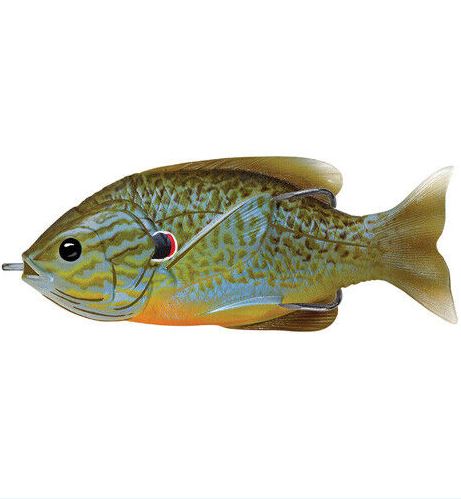 Swimbait LiveTarget Hollow Body Sunfish, 551 Natural/Blue Pumpkinseed, 9cm/18g