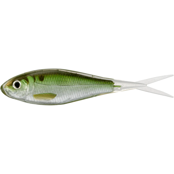 Shad LiveTarget Skip Shad Soft Jerkbait, 952 Silver/Green, 9cm, 4buc/plic