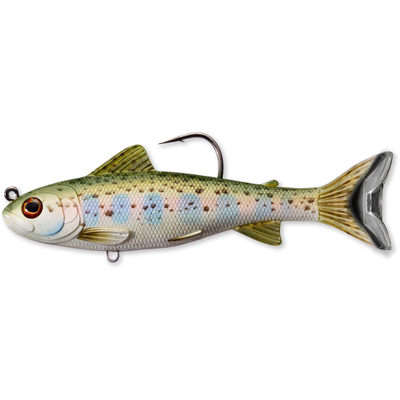 Swimbait LiveTarget Trout Parr, 712 Silver/Olive, 10.9cm/21g