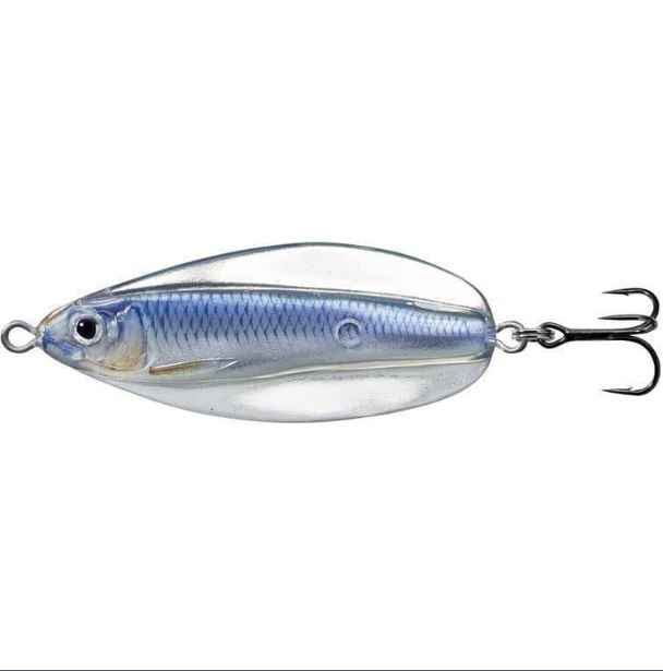 Linguriță oscilantă LiveTarget Erratic Shiner, 201 Silver/Blue, 5cm/7g