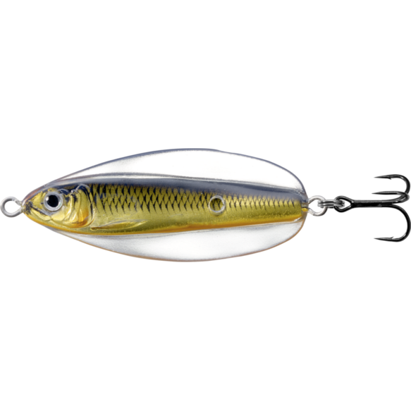 Linguriță oscilantă LiveTarget Erratic Shiner, 208 Gold/Black, 5.5cm/11g