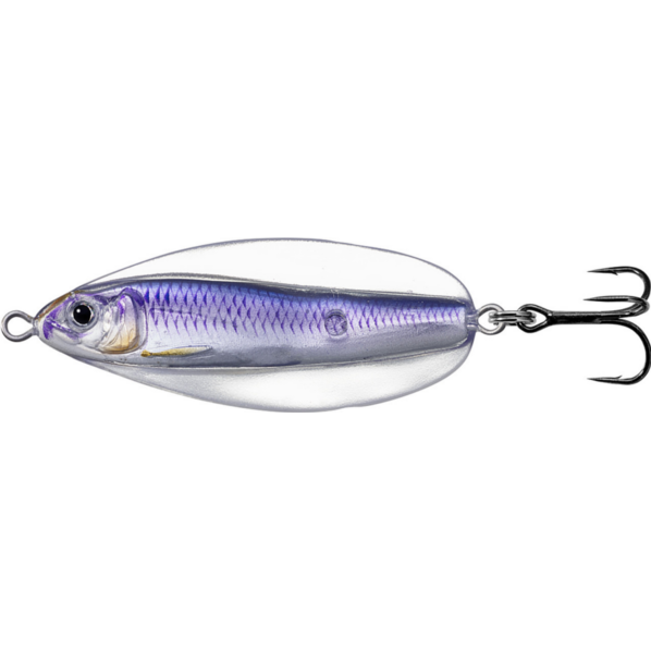 Linguriță oscilantă LiveTarget Erratic Shiner, 718 Silver/Violet, 5cm/7g