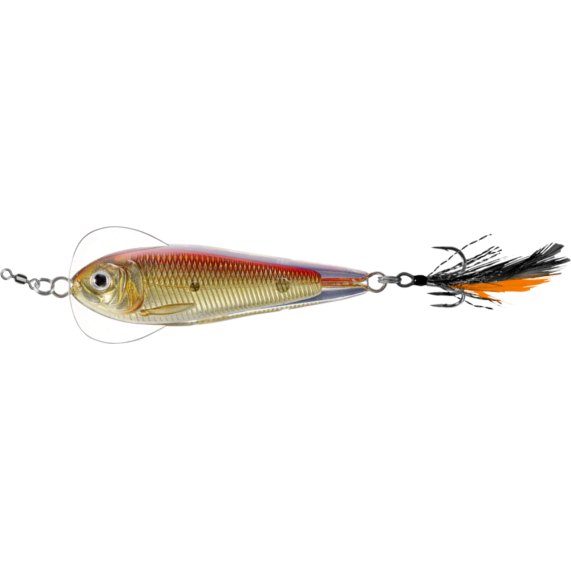 Linguriță oscilantă LiveTarget Flutter Shad, 223 Gold/Red, 6cm/21g
