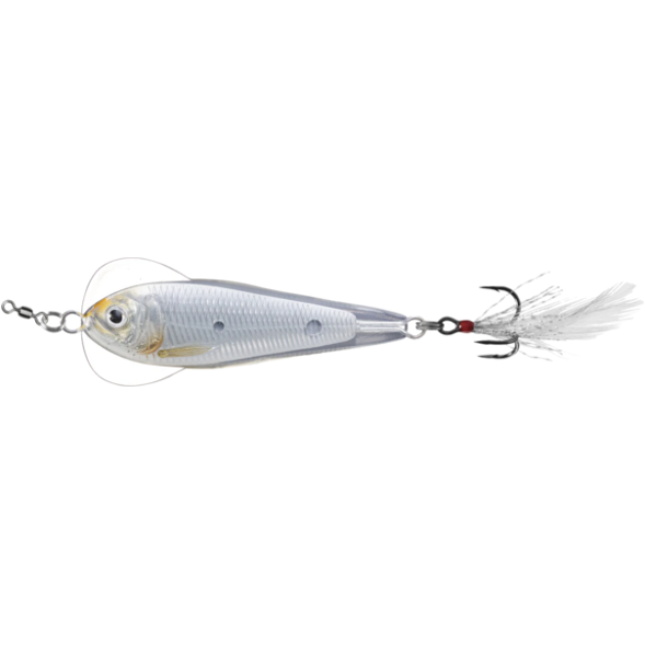 Linguriță oscilantă LiveTarget Flutter Shad, 134 Silver/Pearl, 7cm/28g