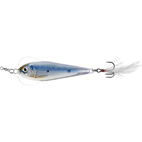 Linguriță oscilantă LiveTarget Flutter Shad, 201 Silver/Blue, 5.5cm/14g