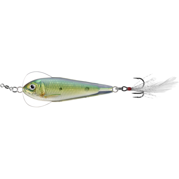 Linguriță oscilantă LiveTarget Flutter Shad, 204 Gold/Green, 7cm/28g
