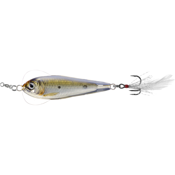 Linguriță oscilantă LiveTarget Flutter Shad, 205 Silver/Bronze, 5.5cm/14g