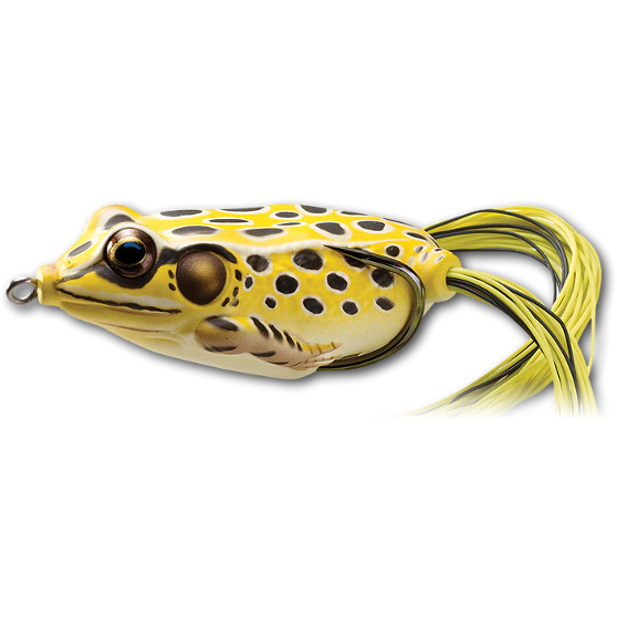 Broască LiveTarget Hollow Body Frog, 501 Yellow/Black, 6.5cm/21g