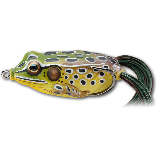 Broască LiveTarget Hollow Body Frog, 514 Emerald/Brown, 5.5cm/18g