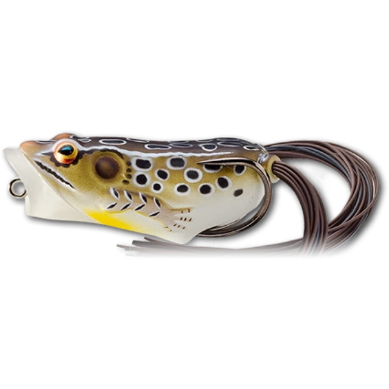 Broască LiveTarget Hollow Body Frog Popper, 502 Tan/Brown, 5.5cm/11g
