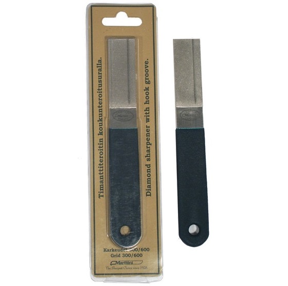 Dispozitiv oval de ascuțit cuțite Marttiini Oval Diamond Sharpener With Hook Groove, 5cm
