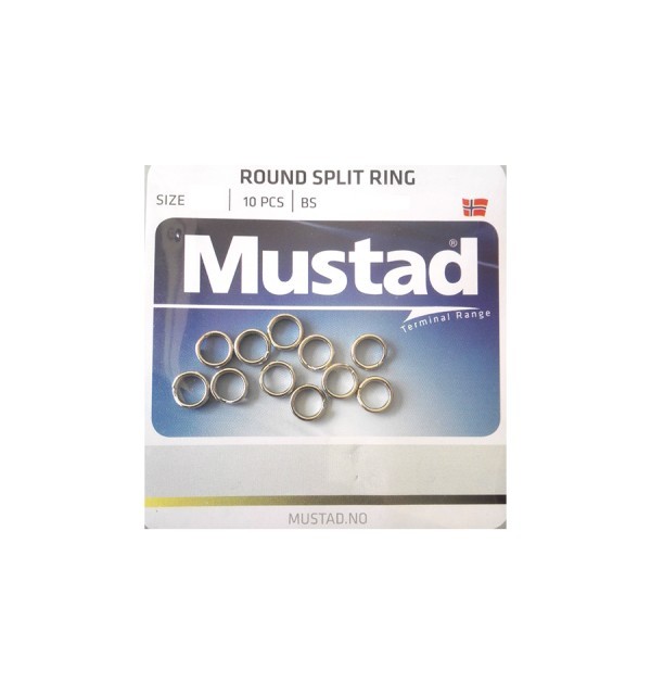 Inele despicate Mustad, 5.6mm/13kg, 10buc/plic
