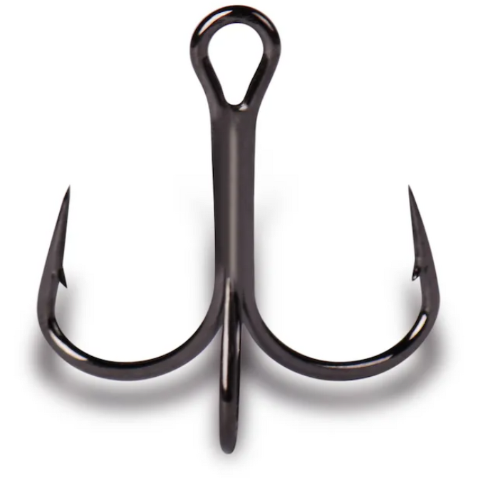 Ancoră triplă scurtă Mustad Ultrapoint KVD, Nichel, Nr.1/0, 5buc/cutie