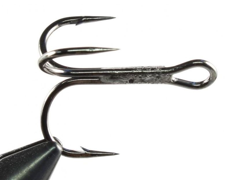 Ancoră triplă scurtă Mustad KVD Elite Round Bend, Nichel, Nr.4, 6buc/plic