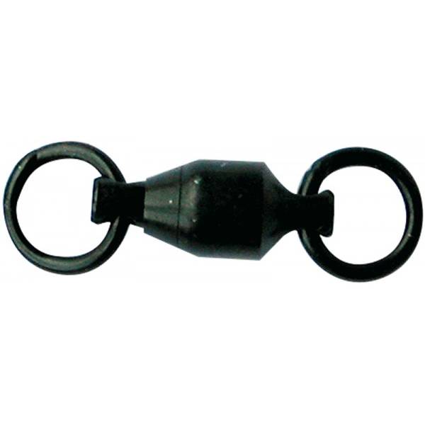 Vârtej cu rulment Mustad, Negru, Nr.6/80kg, 2buc/plic