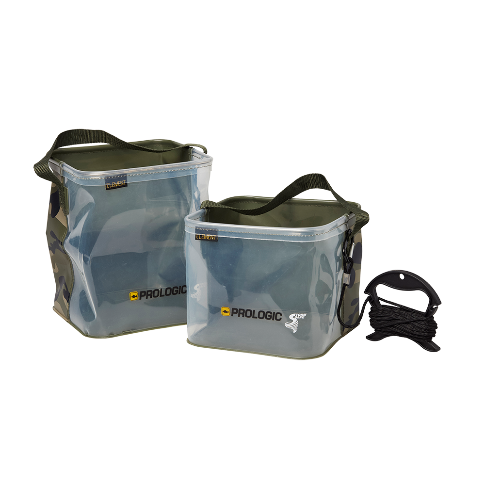Bac de apă Prologic Element Rig/Water Bucket, Transparent/Camo, Large, 11L