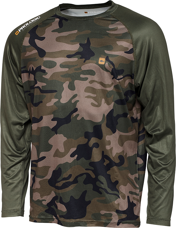 Bluză Prologic UV Long Sleeve, Camo Green, 2X-Large
