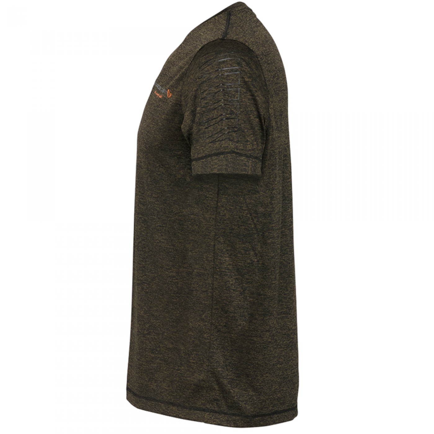 Tricou Savage Gear Fighter Stretch, Burnt Olive Melange, 2X-Large