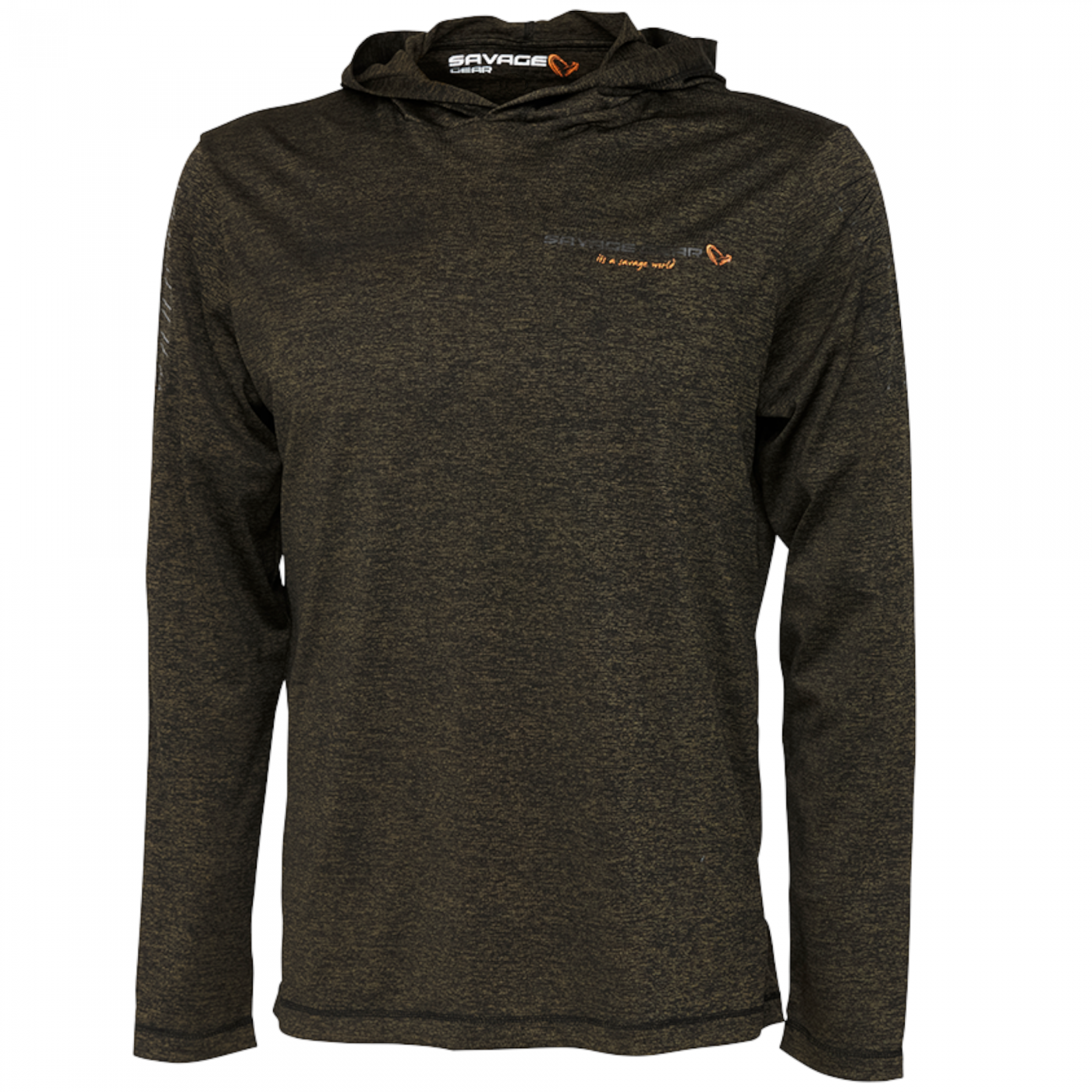 Hanorac Savage Gear Fighter Stretch Hoodie, Burnt Olive Melange, Small