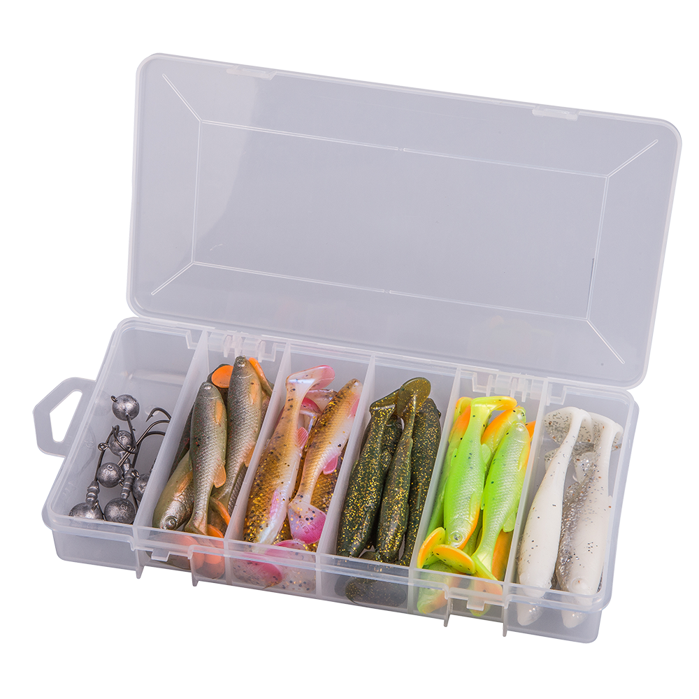 Kit năluci + accesorii Savage Gear Fat Minnow T-Tail Kit, 30+6buc