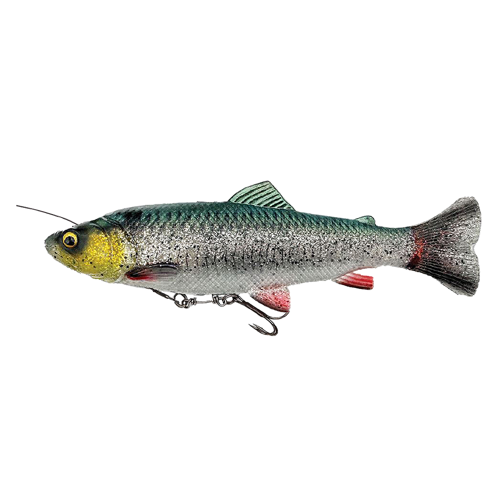 Shad Savage Gear 4D Line Thru Pulse Tail Trout, Green Silver, 16cm/51g
