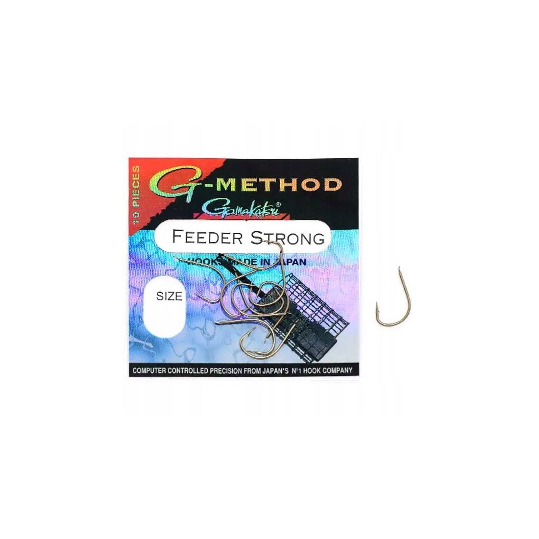 CÂRLIGE GAMAKATSU G-METHOD FEEDER STRONG BRONZ NR.12  10BUC/PLIC