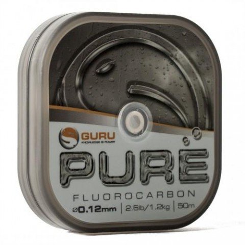 Fir fluorocarbon Guru Pure Fluorocarbon, 0.10mm/0.82kg/50m