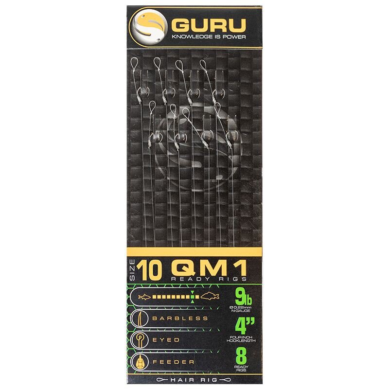 Riguri Guru Standard Hair QM1 Ready Rigs, Nr.12, 0.19mm/10cm, 8buc/plic