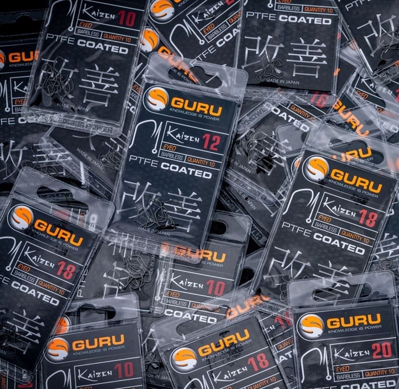 Cârlige Guru Kaizen Eyed Barbless, Nr.20, 10buc/plic