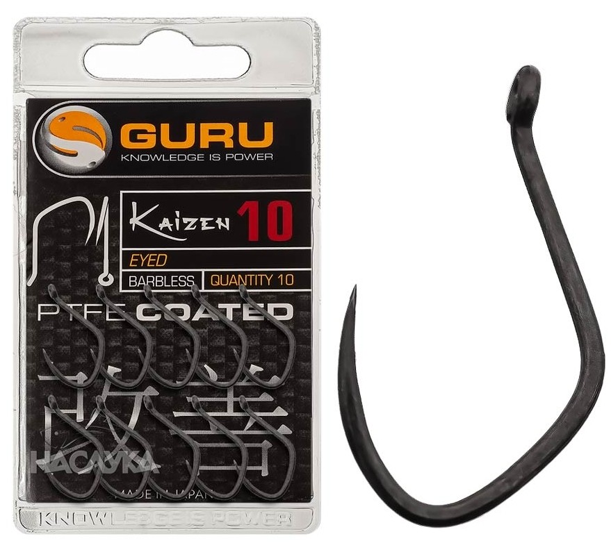 Cârlige Guru Kaizen Eyed Barbless, Nr.20, 10buc/plic