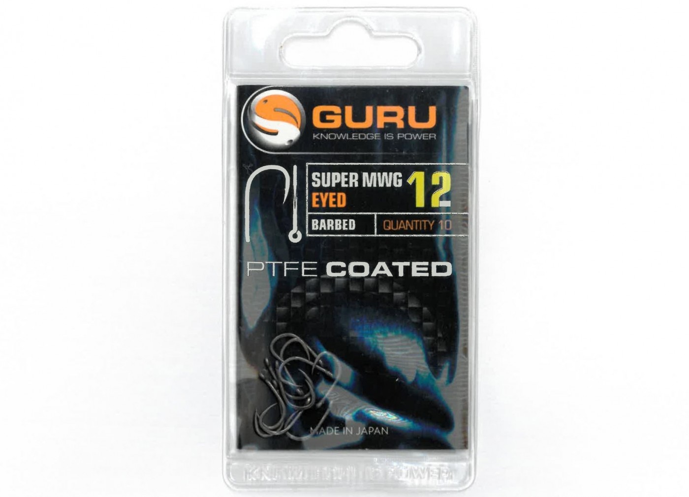 Cârlige Guru Super MWG Eyed Barbed, Gri, Nr.20, 10buc/plic