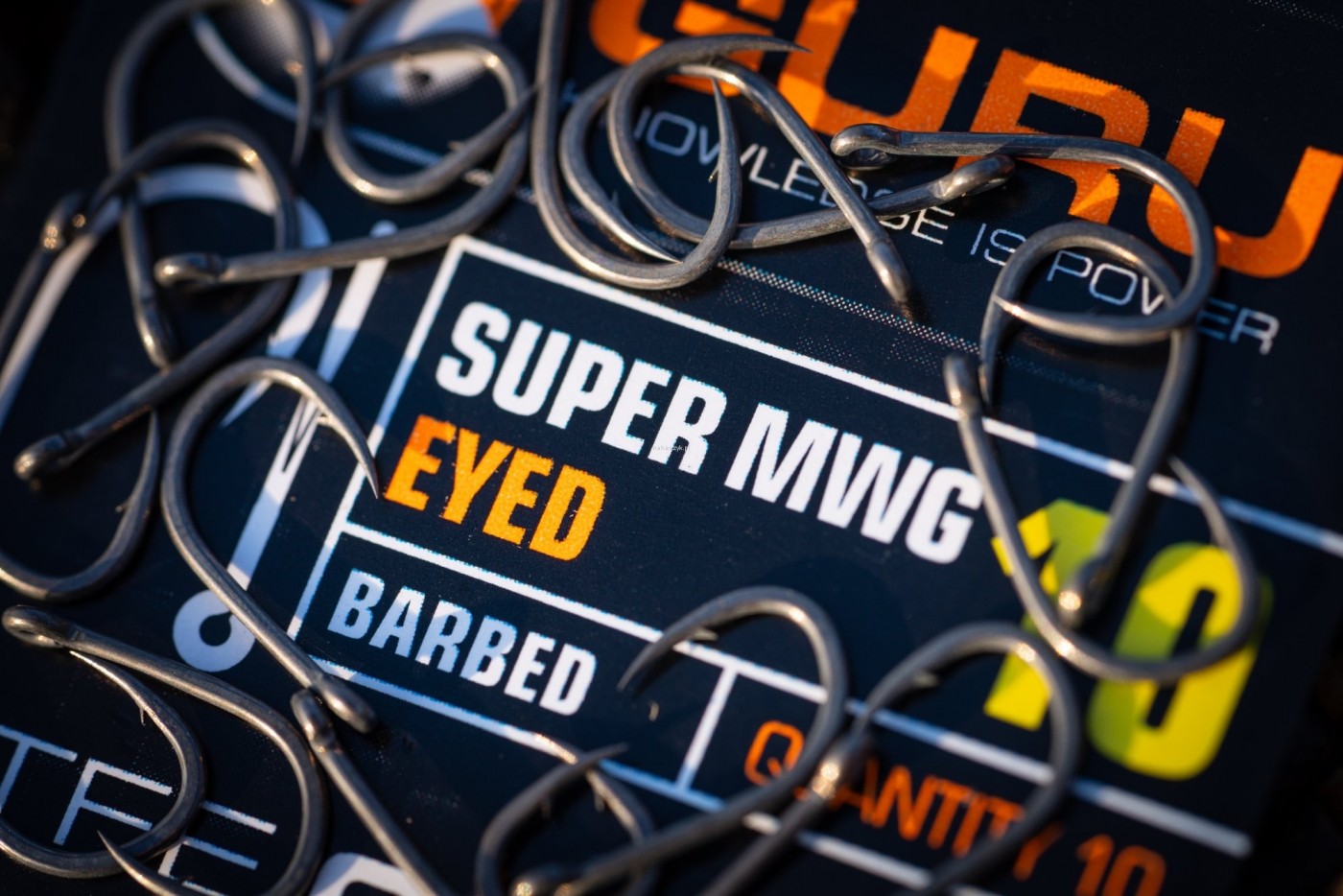 Cârlige Guru Super MWG Eyed Barbed, Gri, Nr.20, 10buc/plic