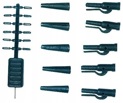 Clips + conuri + pini fixare Jaxon Pro Carp Safety Clips (clip montură plumb pierdut), 5buc/plic