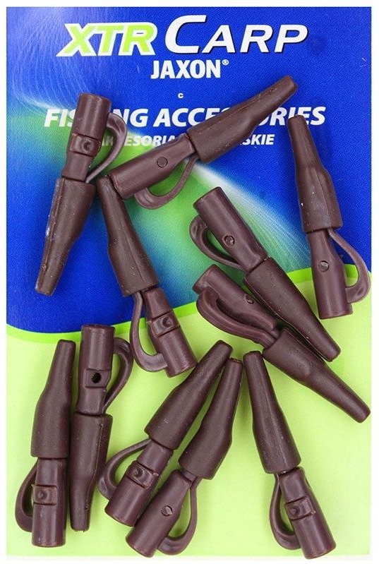 Clips + con plumb pierdut Jaxon Safety Clip, Brown, 10buc/plic
