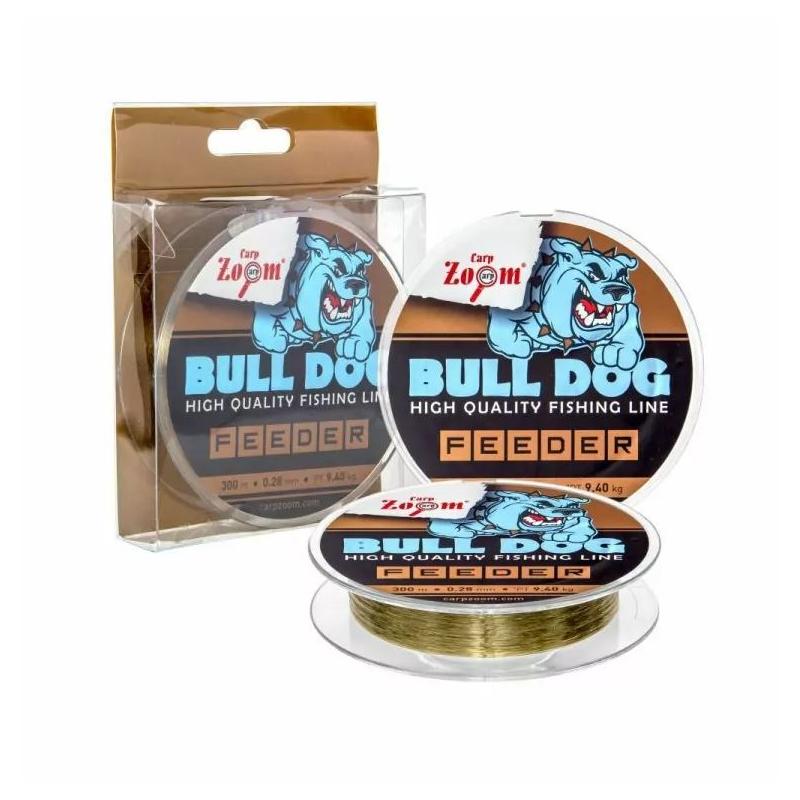 Fir monofilament Carp Zoom Crap Bull-Dog Feeder Brown, 0.28mm/9.4kg, 300m