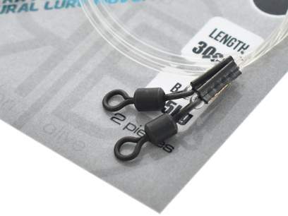 Strune RTB 100% Fluorocarbon Duo Lock Leader, 11.5kg/30cm, 2buc/plic