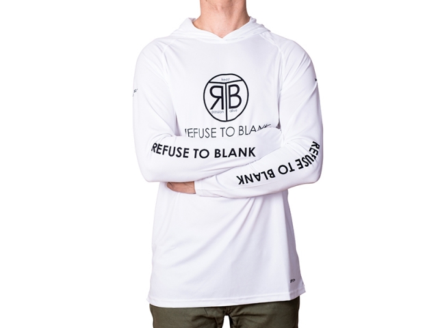Bluză RTB UV Long Sleeve Hoodie UPF 50+ Bright White, Medium