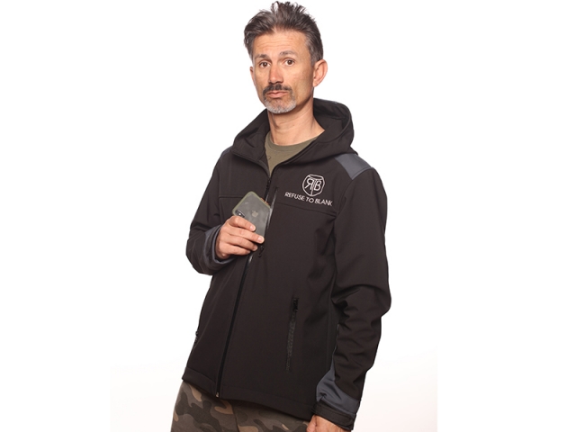 Jachetă RTB New Wave Softshell Fleece Insulated, Grey/Black, Large