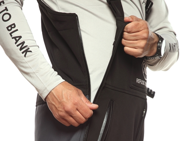 Salopetă RTB New Wave Softshell Fleece Insulated Bib'N'Brace, Grey/Black, X-Large