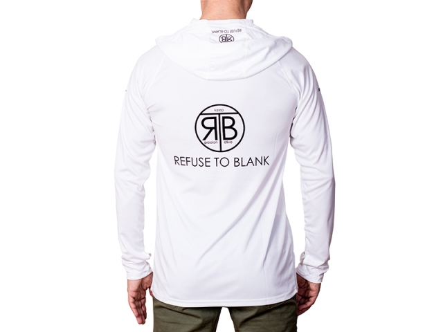 Bluză RTB UV Long Sleeve Hoodie UPF 50+ Bright White, Medium