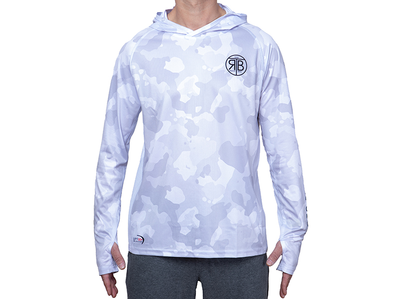 Bluză RTB UV Long Sleeve Hoodie UPF 50+ Camo Grey, Medium