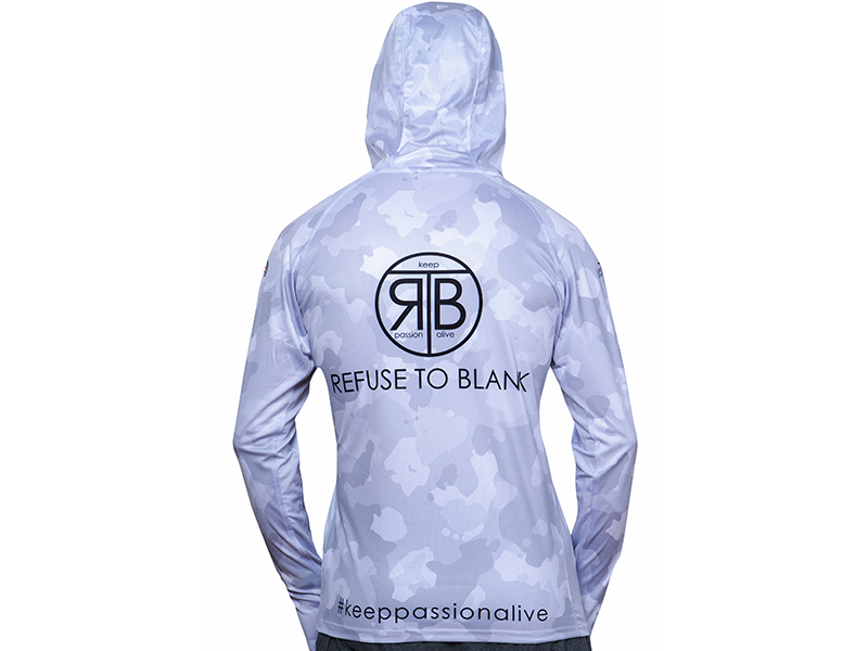 Bluză RTB UV Long Sleeve Hoodie UPF 50+ Camo Grey, Medium