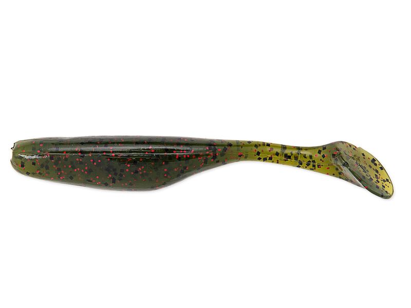 SHAD BASS ASSASSIN WALLEYE ASSASSIN AVOCADO RED GLITTER 10CM 10BUC/PLIC