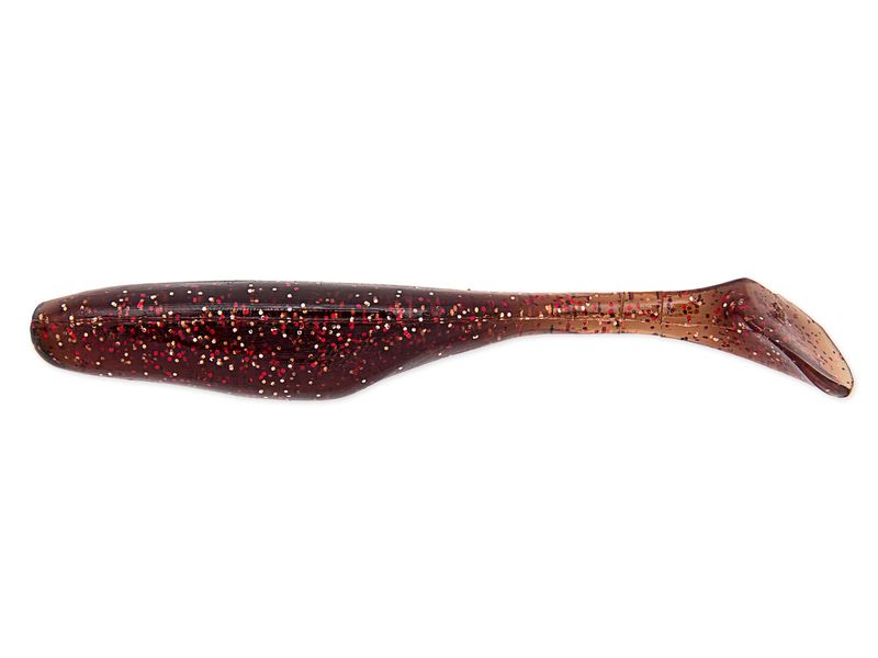 SHAD BASS ASSASSIN WALLEYE ASSASSIN ROOTBEER/RED GLITTER 10CM 10BUC/PLIC