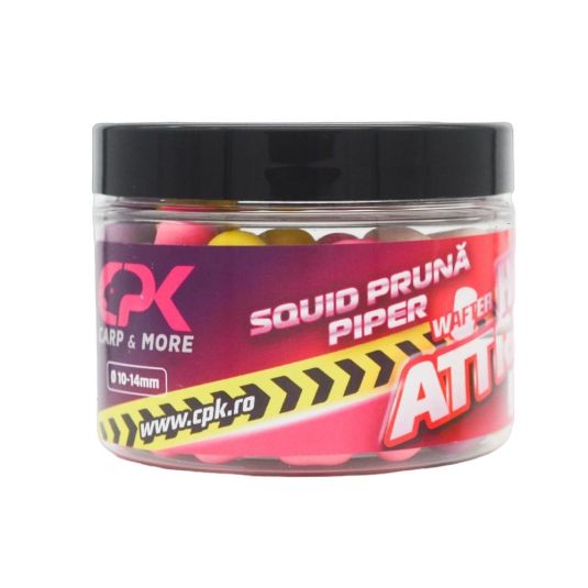 Boilies de cârlig critic echilibrat CPK Wafter, 10-14mm, Squid&Prună, 60g