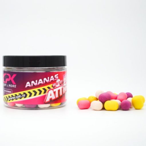 Boilies de cârlig critic echilibrat CPK Wafter, 10-14mm, Ananas, 60g