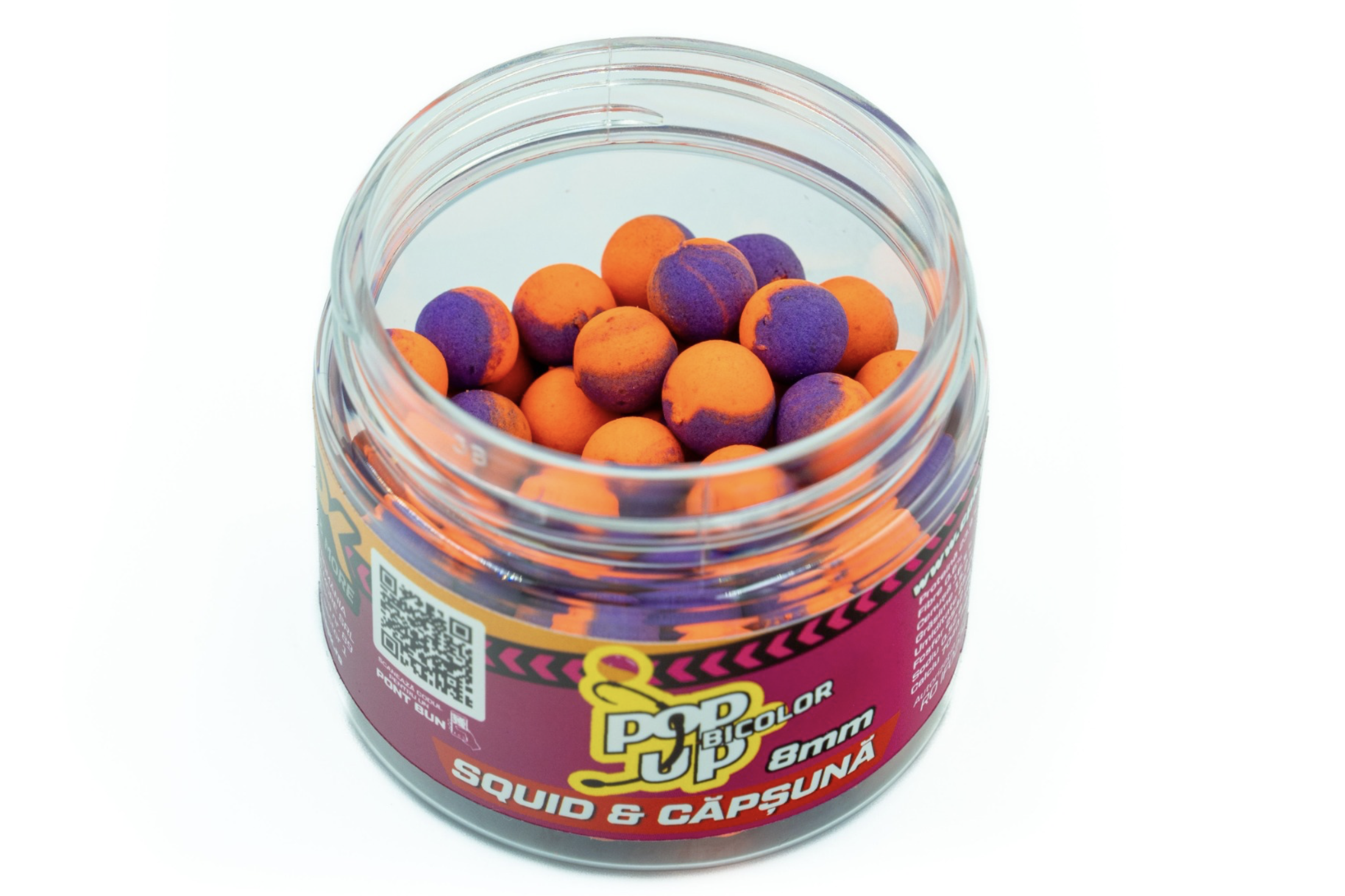 Pop-up bicolor CPK Squid & Căpșună, 8mm, 15g