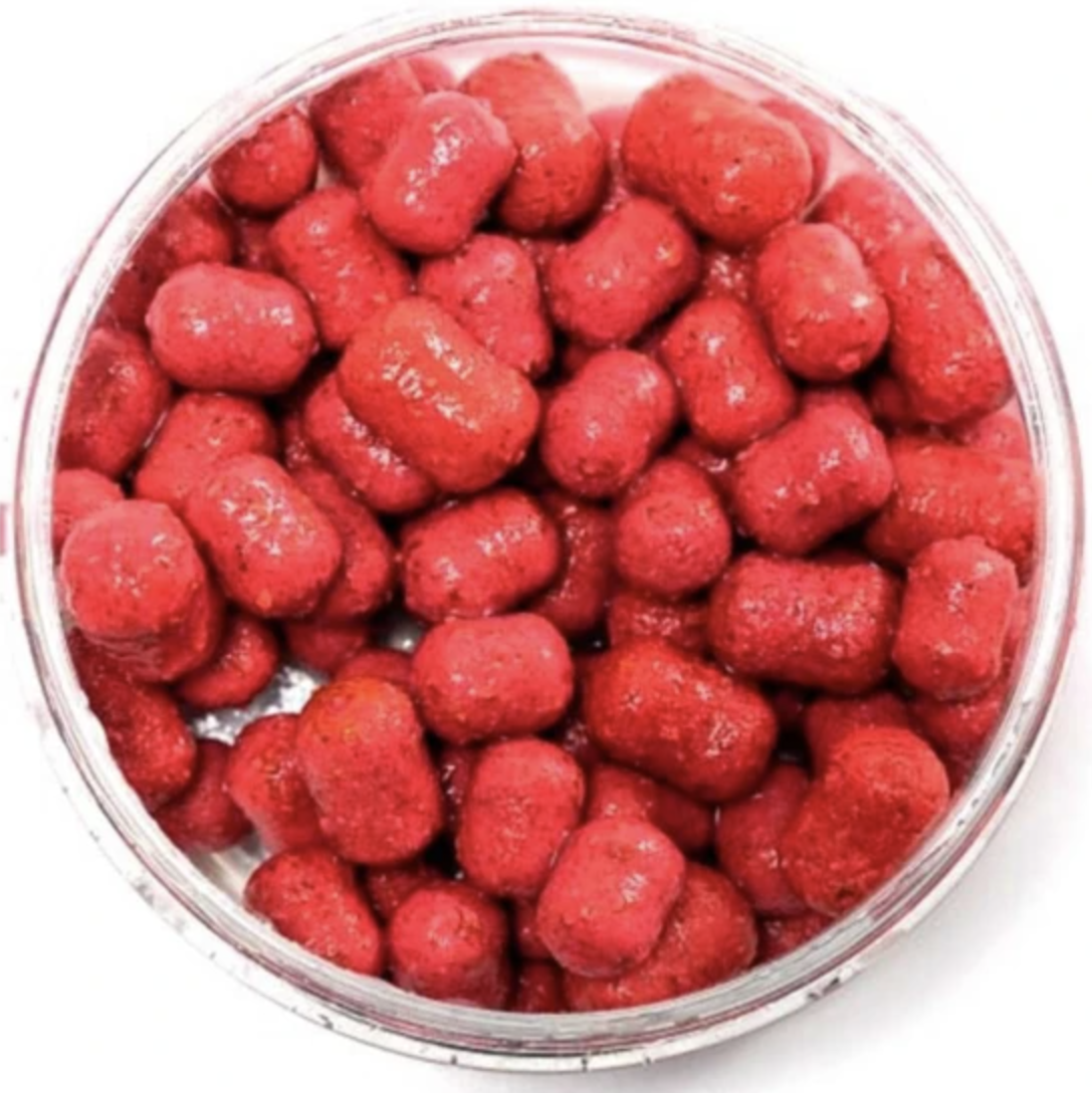 Boilies de cârlig cu plută CPK Fluoroattract, 10-14mm, Căpșună & Usturoi, 40g